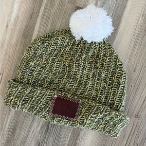 Love Your Melon green and yellow winter hat
